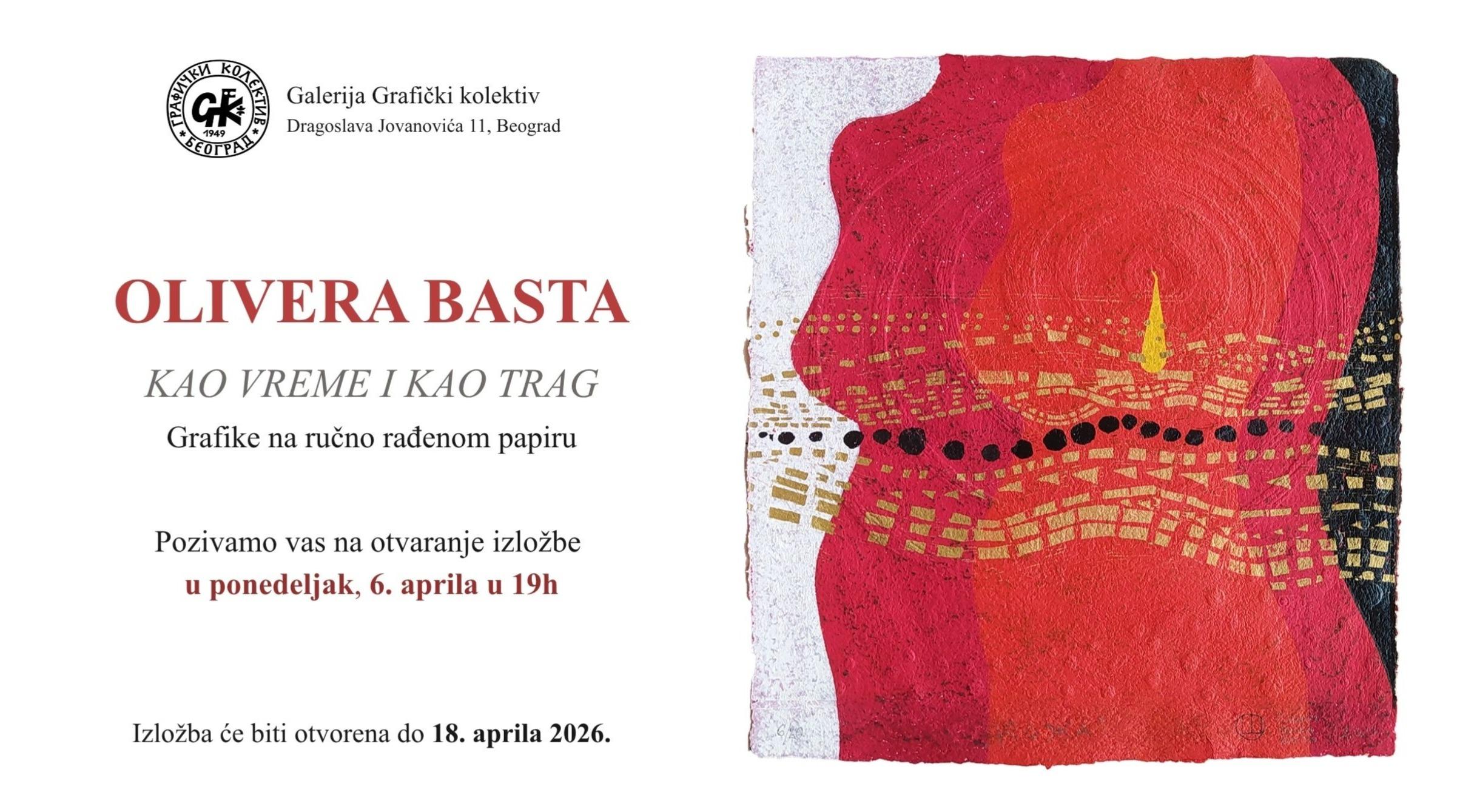 Slika za Kao vreme i kao trag: Olivera Basta