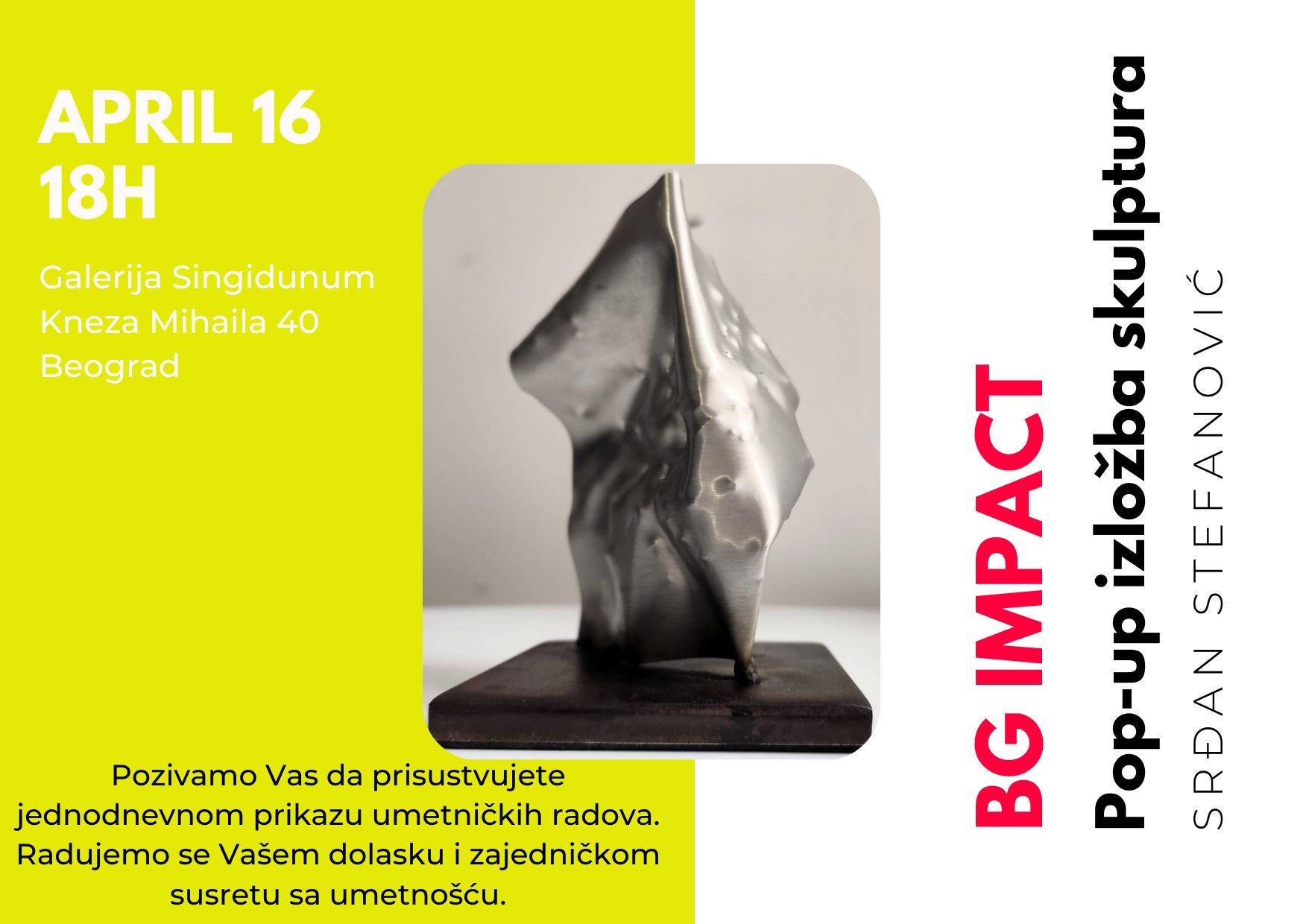 Flajer za BG IMPACT: Srđan Stefanović