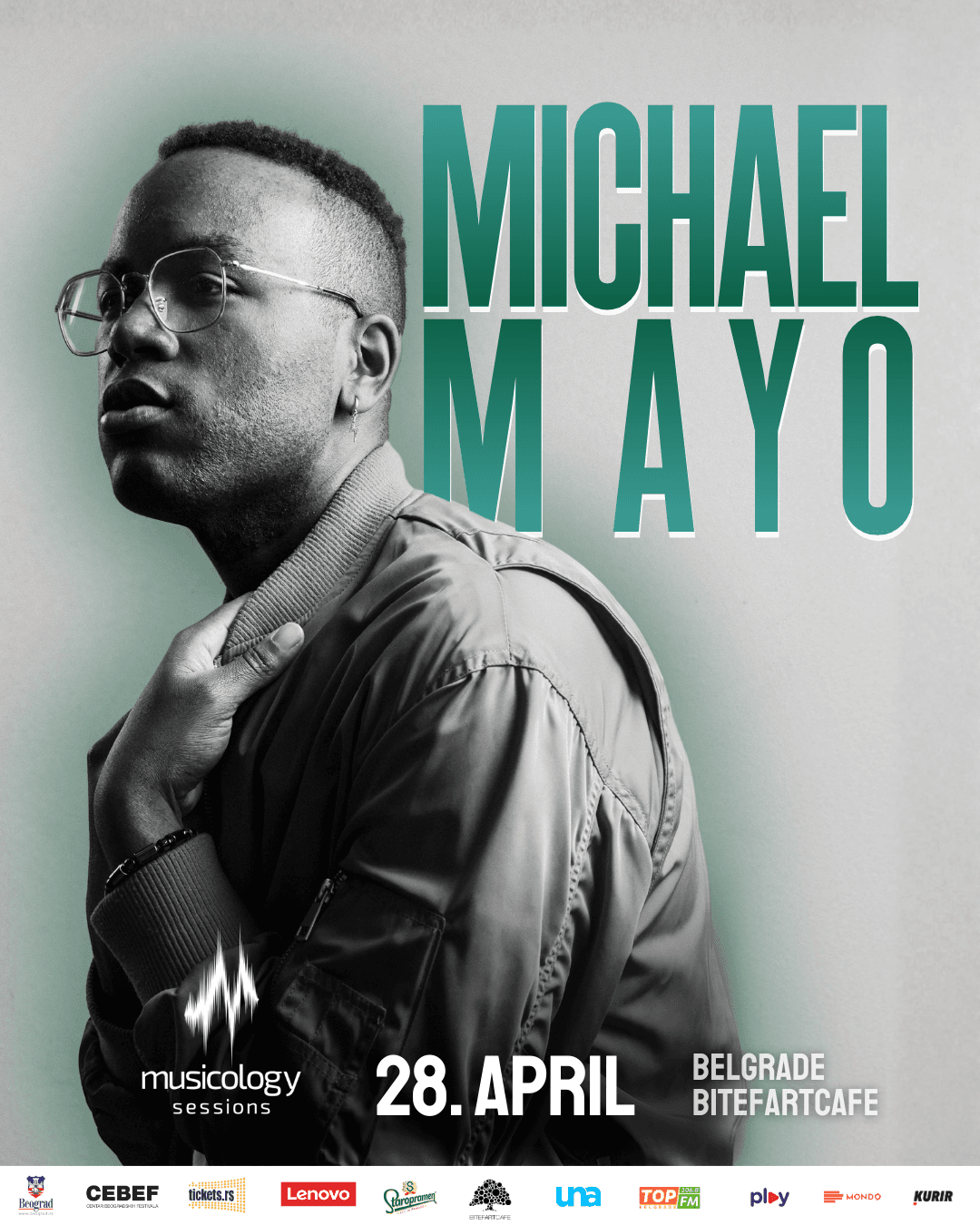 Flajer za Musicology Sessions: Michael Mayo (USA)