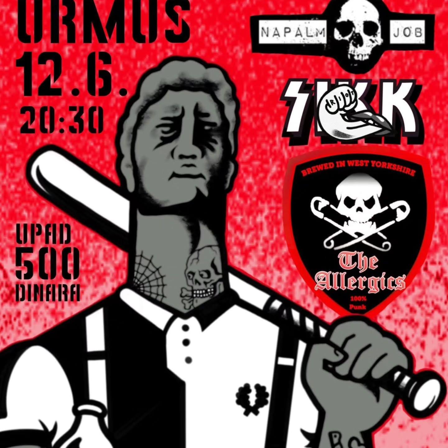 Slika za Napalm Job + The Allergics (GB) + SiKK