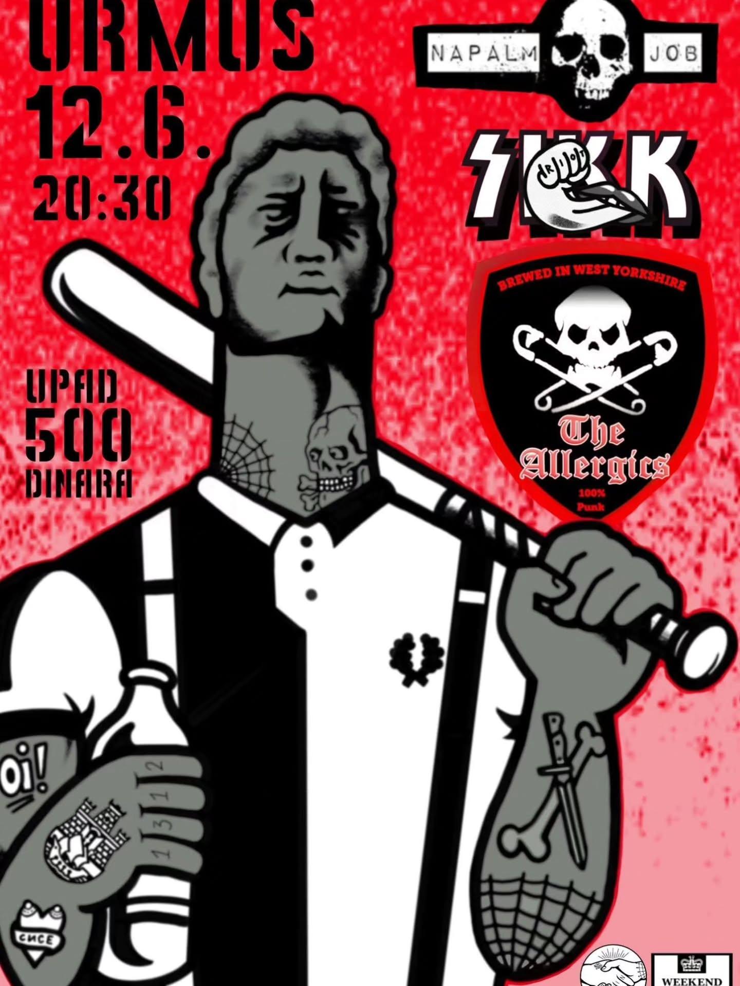 Slika za Napalm Job + The Allergics (GB) + SiKK