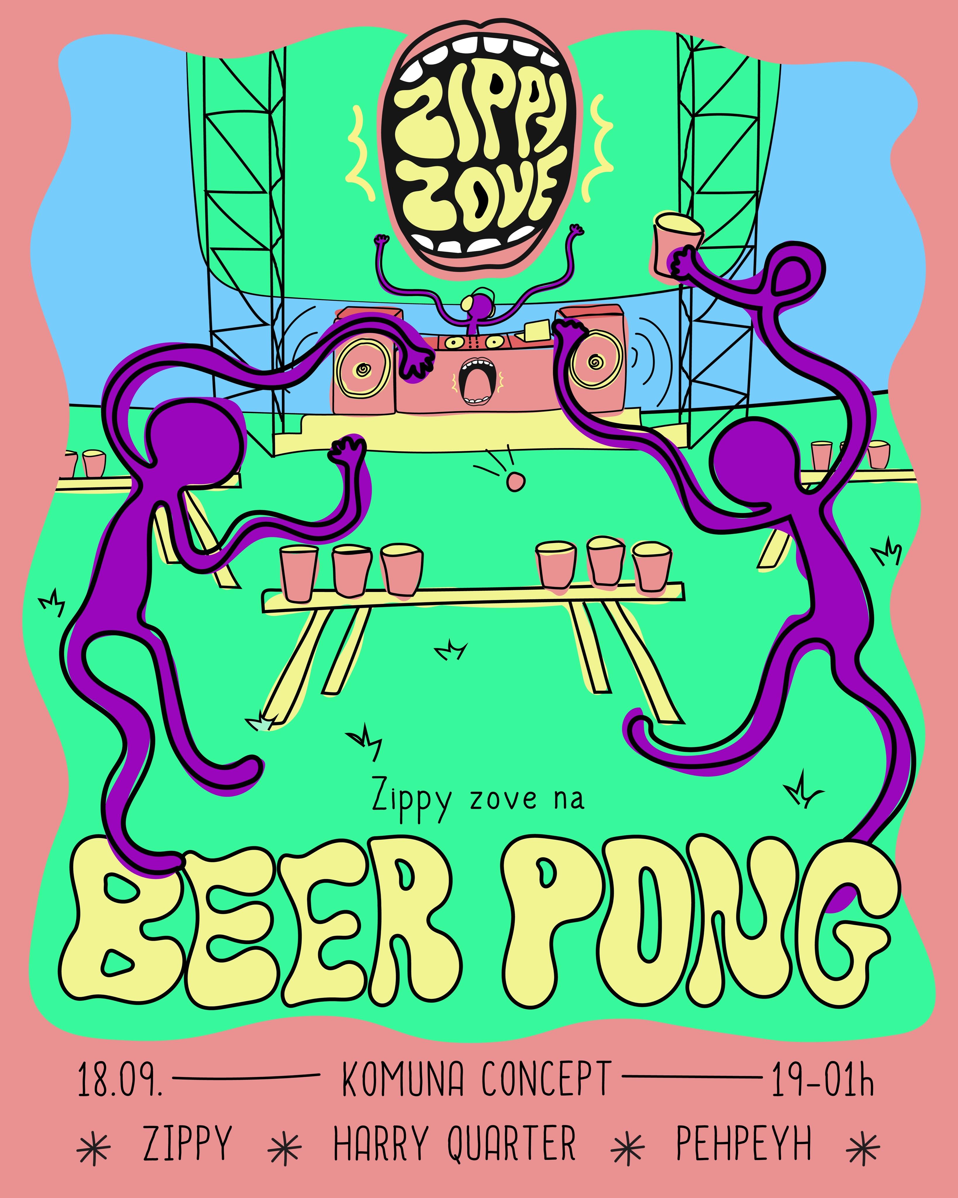 Slika za Zippy zove na Beer Pong
