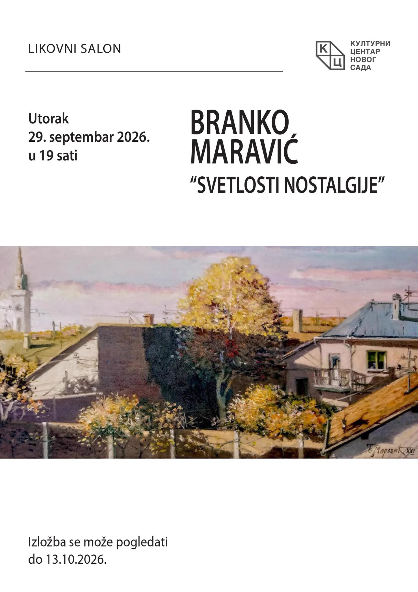 Slika za "Svetlosti nostalgije" – Branko Maravić