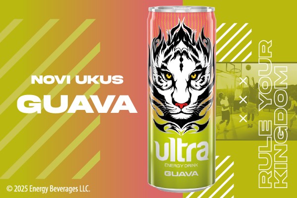 Novi ukus - Guava - Ultra energy drink banner